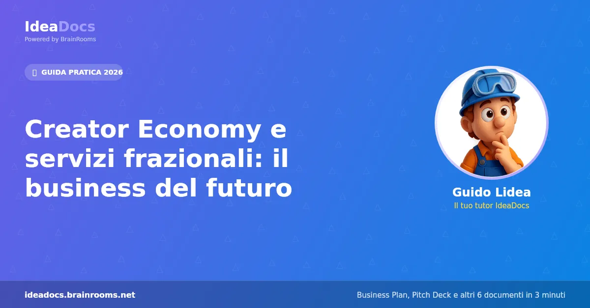 Creator Economy e servizi frazionali: il business del futuro